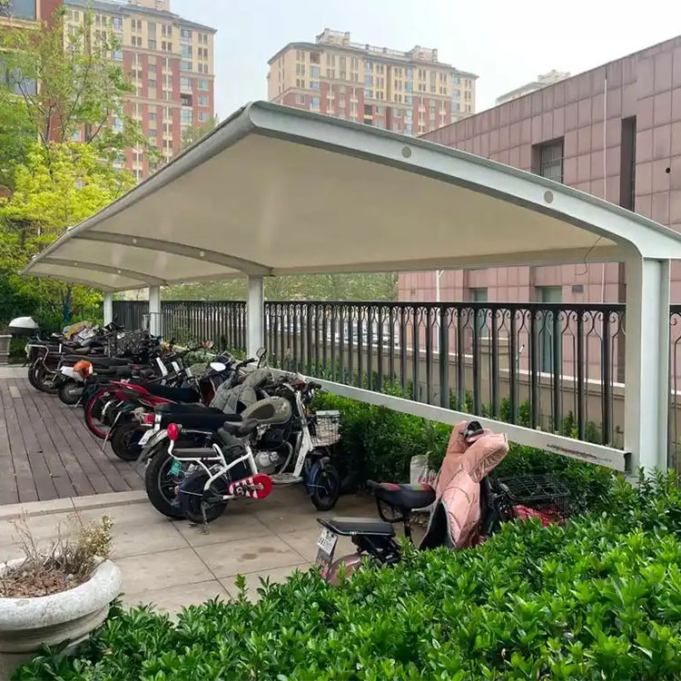 桑日县膜结构电动车棚